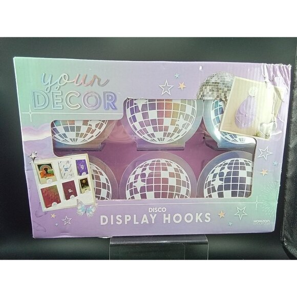 Your Decor Disco Display Hooks Set Of 6 From Horizon Group USA For Wall - Picture 1 of 8